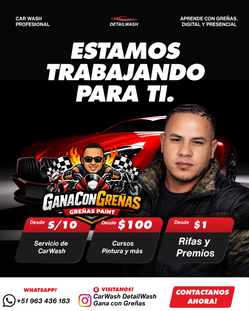 Gana con Greñas — DetailWash